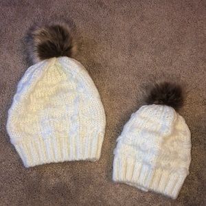Mommy and Me Twin Winter Hats